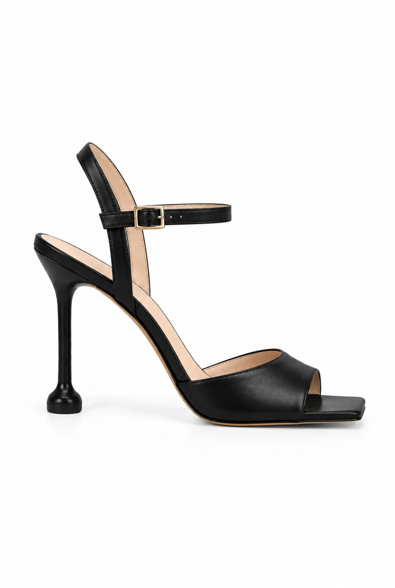 Checca – sandales noires à talon fin